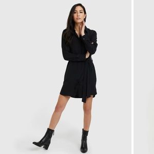 Quince Washable Stretch Silk Shirt Dress